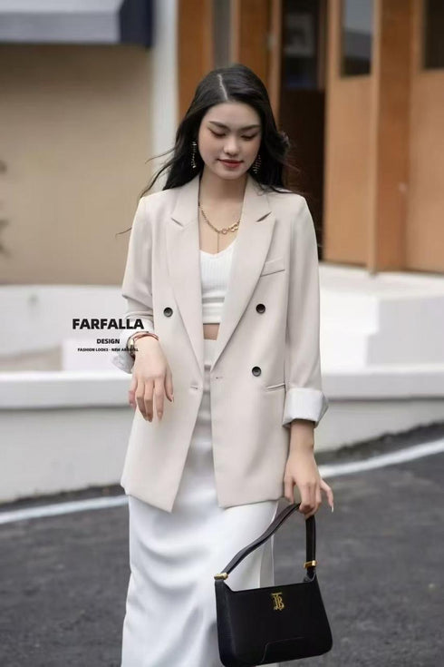 Double Breasted Loose Blazer